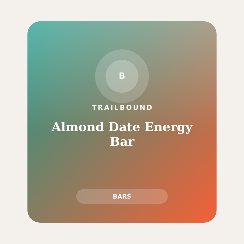 Almond Date Energy Bar