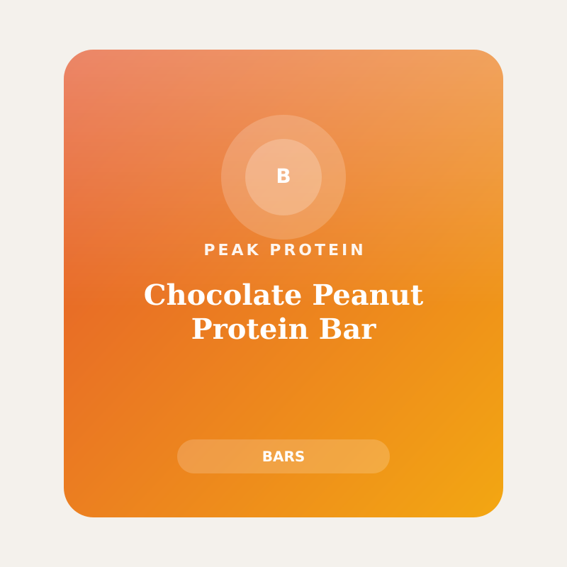 Chocolate Peanut Protein Bar