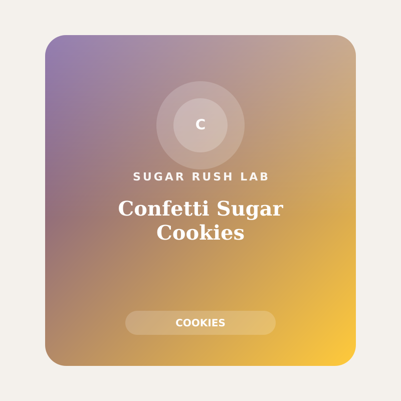 Confetti Sugar Cookies