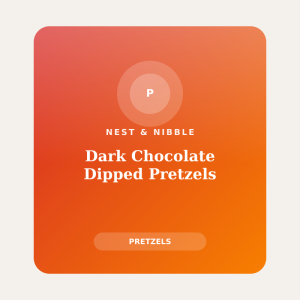 Dark Chocolate Dipped Pretzels