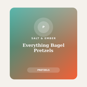 Everything Bagel Pretzels