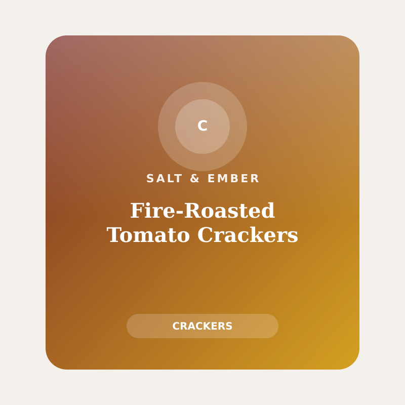 Fire-Roasted Tomato Crackers