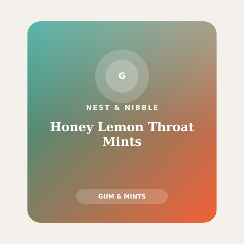 Honey Lemon Throat Mints