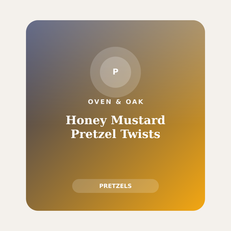 Honey Mustard Pretzel Twists