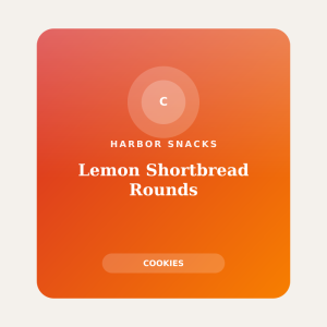 Lemon Shortbread Rounds