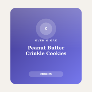 Peanut Butter Crinkle Cookies