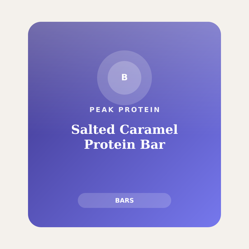 Salted Caramel Protein Bar