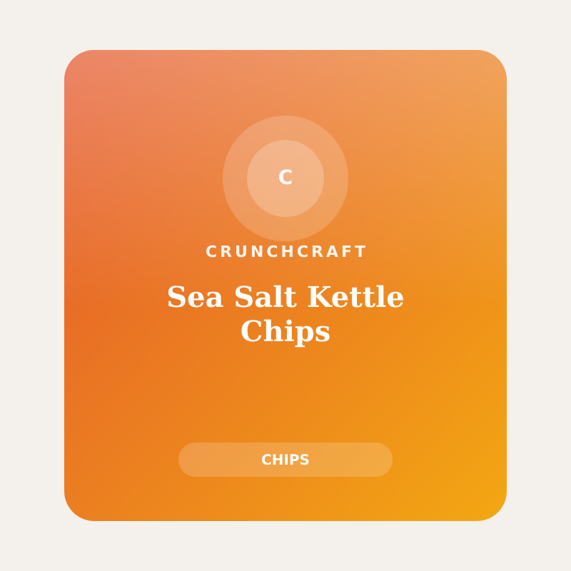 Sea Salt Kettle Chips