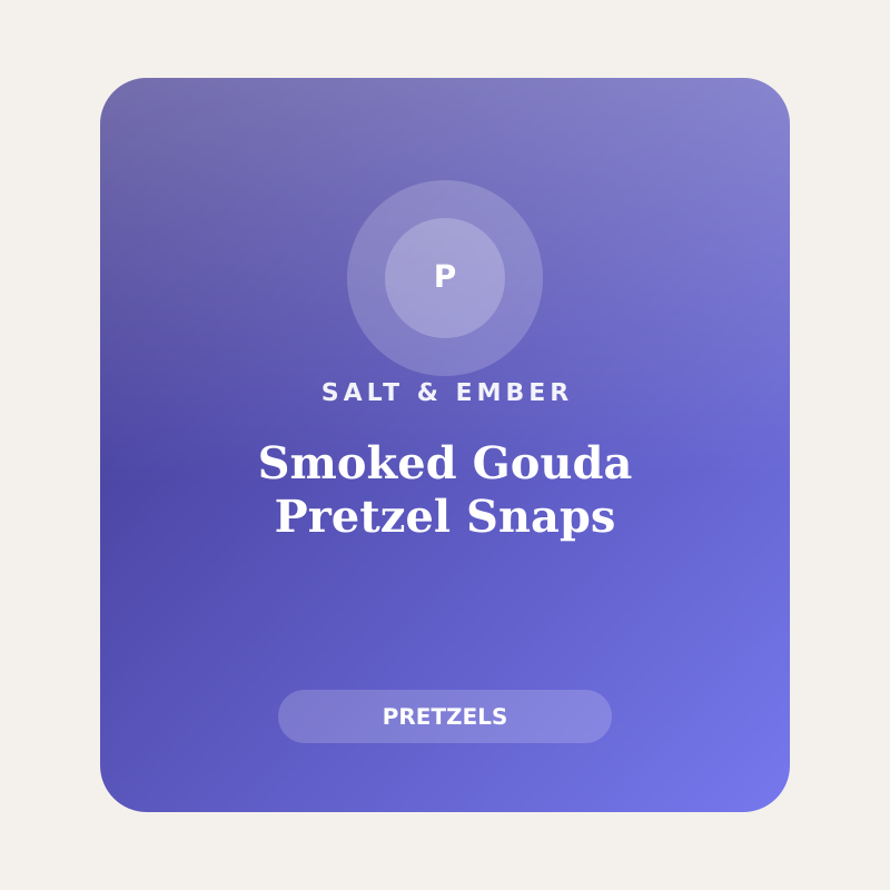 Smoked Gouda Pretzel Snaps