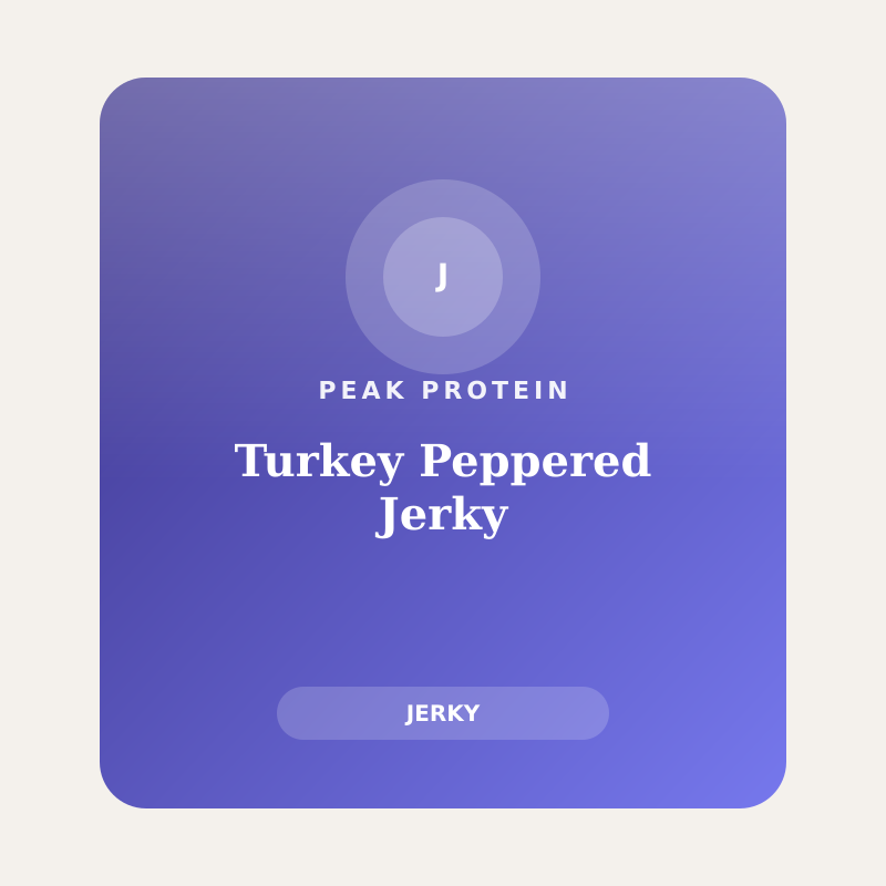 Turkey Peppered Jerky