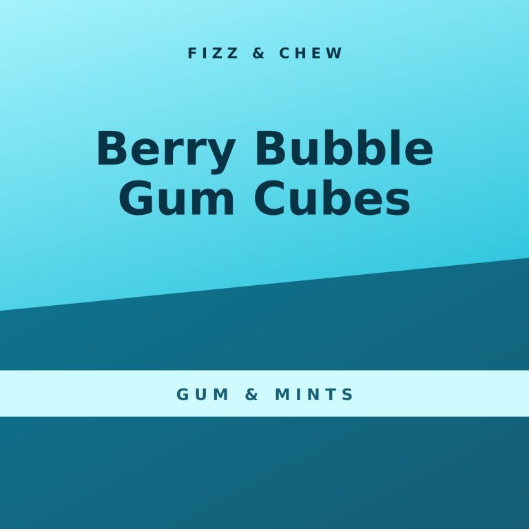 Berry Bubble Gum Cubes