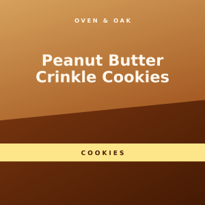 Peanut Butter Crinkle Cookies